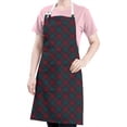 thumbnail image 5 of Green and Red Christmas Plaid Apron-Garden Aprons for Women with Pockets-Cotton Linen Waterproof Kitchen Cooking Gardening Aprons Adjustable for Kitchen,Cooking,BBQ and Salon 32"x27", 5 of 7