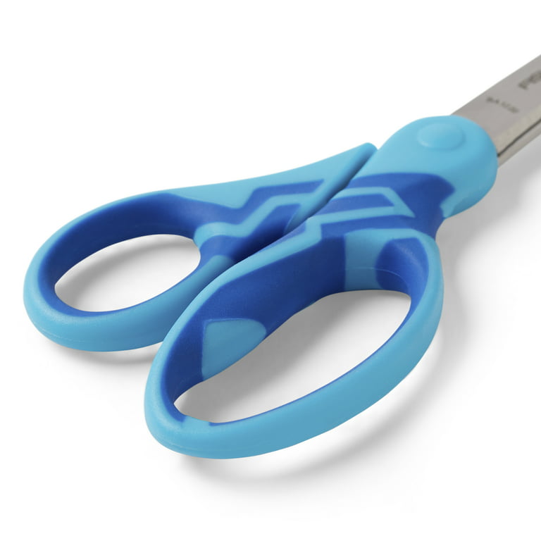 Fiskars Left Handed Scissors for Kids, School Scissors, Soft Grip
