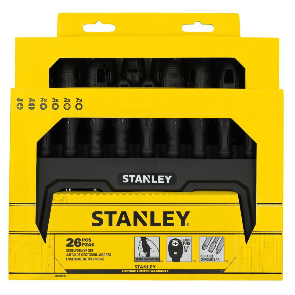 Stanley Screwdriver Set With Stand 26Pc