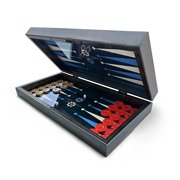 Biggdesign Star Backgammon Set with Magnetic Closure, 19.7 Inch Scratch Resistant Folding MDF Board Game, Premium Checkers and Dice, Gift Box, Made in Türkiye