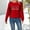 Red, variant on VISALY Pullover Crewneck Sweatshirt Tunic Sweatshirt Women's Probably Hungry Likely Deepy Cold Printed Hoodless Hoodie Casual Sweaters Hoodie for Women Pullover Women's Pullover Black L