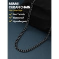thumbnail image 6 of PROSTEEL Chain Necklace for Men 4mm Stainless Steel Black Cuban 22 Inch Birthday Father Day Jewelry Gifts for Husband Dad Adults, 6 of 8