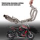 thumbnail image 4 of Tubo de ventilación de escape tubo de escape fuerte de acero inoxidable resistente a altas temperaturas para reacondicionamiento de motocicletas ANGGREK Otros, 4 of 8