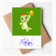 Dinosaur Kingdom Love You Welcome Back Greeting Cards Envelopes Blank
