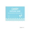 Candy Guessing Game Baby Blue Chevron Baby Shower Games, 30-Pack