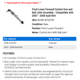 thumbnail image 2 of Front Lower Forward Control Arm and Ball Joint Assembly - Compatible with 2007 - 2008 Audi RS4, 2 of 2
