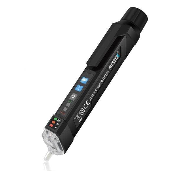 MESTEK MESTEK Advanced Non-Contact Voltage Tester Pen for AC 12V-1000V Detection, Zero/Fire Wire Identification, Wall-Piercing, Battery-Free Shipping, Lightweight & Portable Design.
