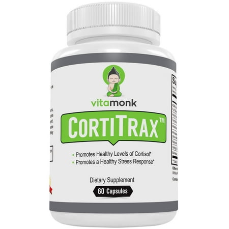 CortiTraxâ?¢ Bio-Enhanced Natural Cortisol Blocker - Doctor Formulated Cortisol Manager & Stress Relief Supplement - Integrative Adrenal Fatigue Health Support for Optimal Hormone Levels - 60