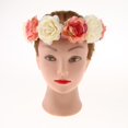 thumbnail image 2 of para el cabello floral Novia Boda Sombreros Verano Playa Diadema s de flores para el cabello Champagne + roja perfecl Diadema de flores Boho Guirnalda, 2 of 8