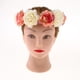 thumbnail image 2 of Mujeres flor corona diademas corona floral guirnalda boda Champagne + roja Sunnimix Diadema de flores Boho Guirnalda, 2 of 8