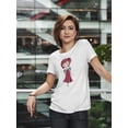 thumbnail image 2 of Cute Virgo Girl Zodiac Cartoon T-Shirt Women -Image by Shutterstock, Female Large, 2 of 4