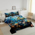 thumbnail image 3 of Erosebridal Sealife Turtle Comforter Sets Queen Size,Underwater World Bedding Queen Comforter Set,Marine Animal Bedroom Decor,Reversible,Super Cozy,3-Piece, 3 of 7