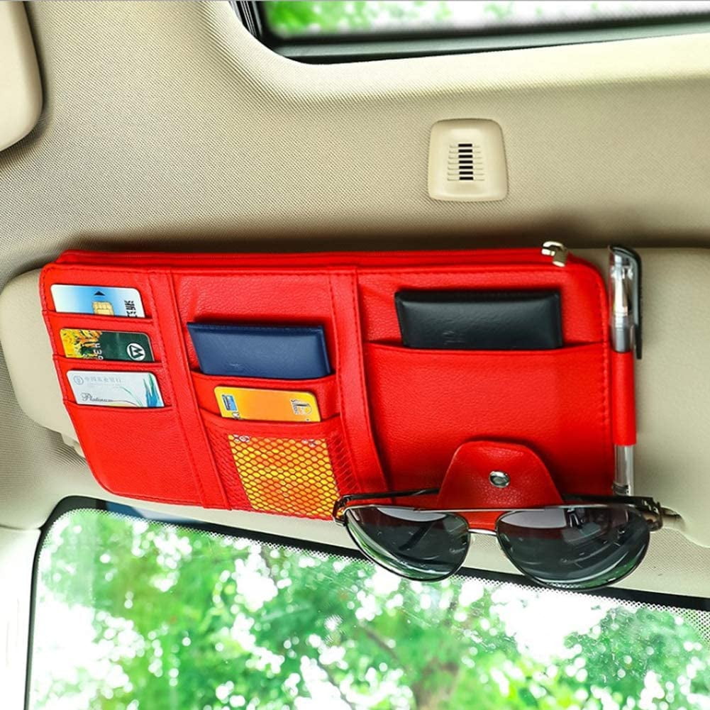 Car Sun Visor Organizer. Auto Interior Accessories Pocket Organizers