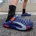 thumbnail image 3 of Men's Close Toe Platform Sandals Wide Width Breathable Slip on Clogs Lightweight Non Slip Garden Work Shoes Blue Size 8, 3 of 7