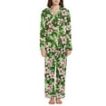 thumbnail image 4 of joogoo Pajamas Set for Women Blossom Flower Long Sleeve Pjs Loungewear M, 4 of 7