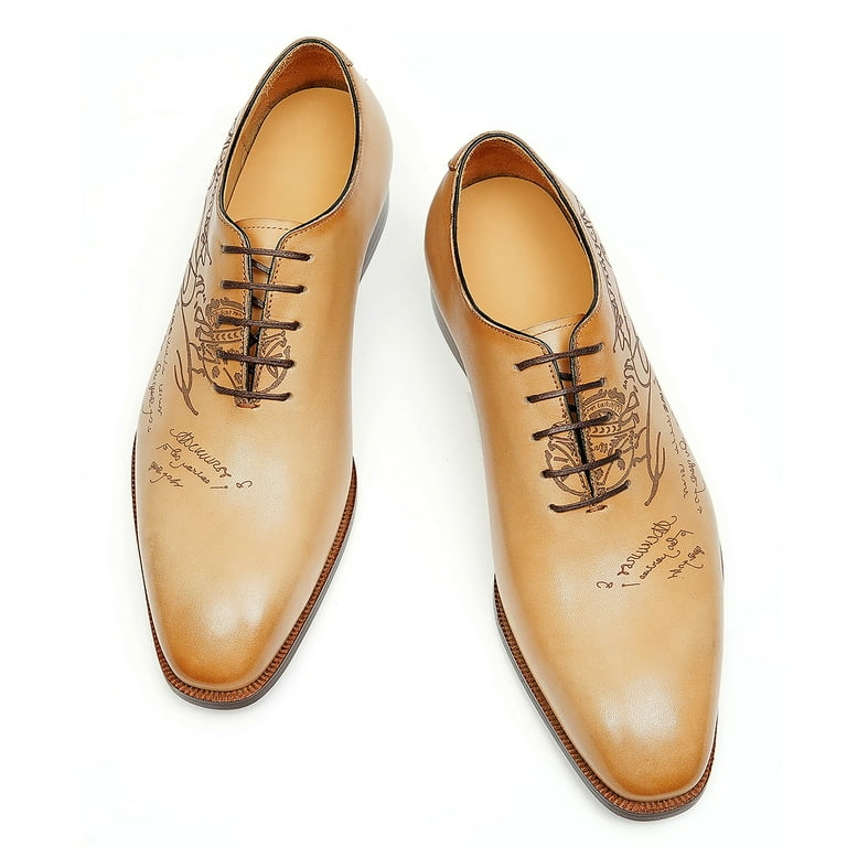Santimon Earthy Yellow Dress Shoes for Men Lace-up Brogue Oxford Shoes Classic Formal Business Derby Shoes for Wedding Party US 10 - Walmart.com Santimon Earthy Yellow Dress Shoes for Men Lace-up Brogue Oxford Shoes Classic Formal Business Derby Shoes for Wedding Party US 10 - Walmart.com