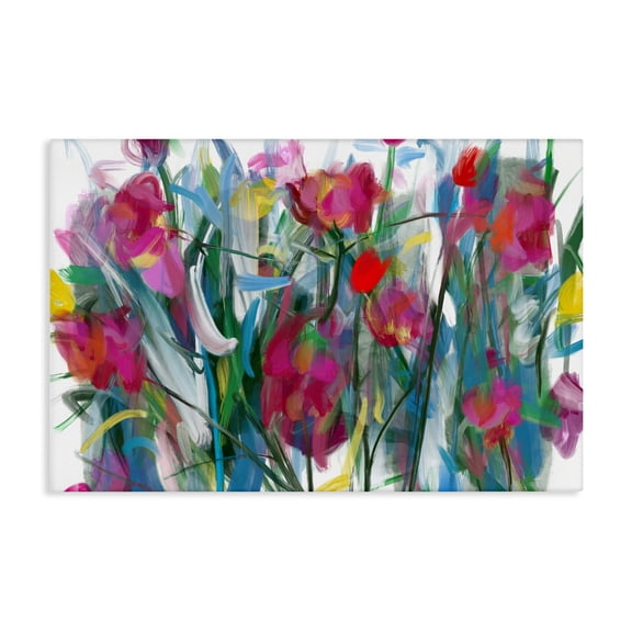 Stupell Industries Expressive Blooming Roses Canvas Wall Art design by Atelier Posters, 16 x 24