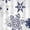 Snowflakes, variant on Shower Curtain 72x72 Inch, Dark Floral Botanical Bathroom Curtain, Waterproof Fabric with Hooks, Vintage Moody Bathroom Decor