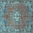 thumbnail image 1 of Ahgly Company Indoor Square Persian Light Blue Traditional Area Rugs, 8' Square, 1 of 4