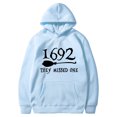 thumbnail image 1 of 1692 They Missed One Printed Hooded Sweatshirt Loose Top For Women, 1 of 2