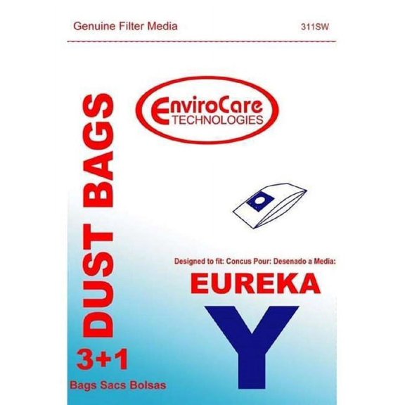 Eureka Excalibur Upright Vacuum Micro Filter Type Y Bags 3 Pk Part# 311SW