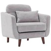 Elle Decor Chloe Arm Chair in Light Gray