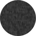 thumbnail image 1 of Ahgly Company Machine Washable Indoor Round Transitional Midnight Gray Area Rugs, 3' Round, 1 of 7