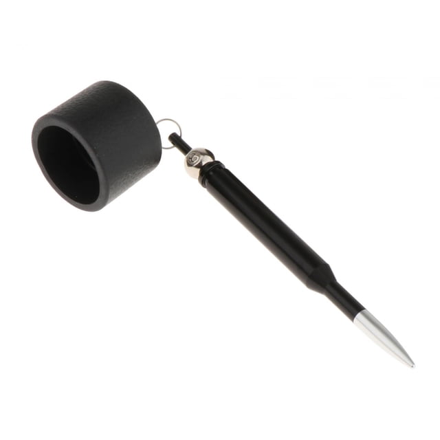 ZheElen Pool Cue Chalk Holder Metal Pool Table Accessory Snooker Pool Chalks Carrier Black Round Length 12cm