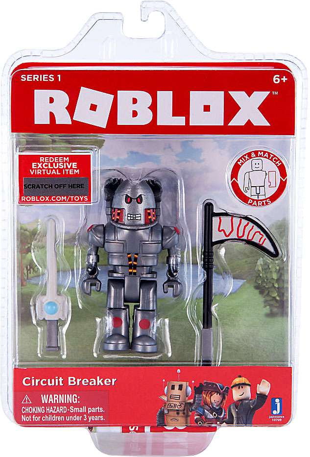 Roblox Action Collection Circuit Breaker Figure Pack Includes Exclusive Virtual Item Walmart Com Walmart Com - roblox toys series 1 action figures circuit breaker with virtual game code