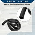 thumbnail image 6 of Unique Bargains Silicone Vacuum Tubing Hose Automotive Vacuum Line High Temperature 3.3 Ft 7/8" 22mm ID 3mm Thickness 1 Pc Black 130PSI Max Pressure, 6 of 8