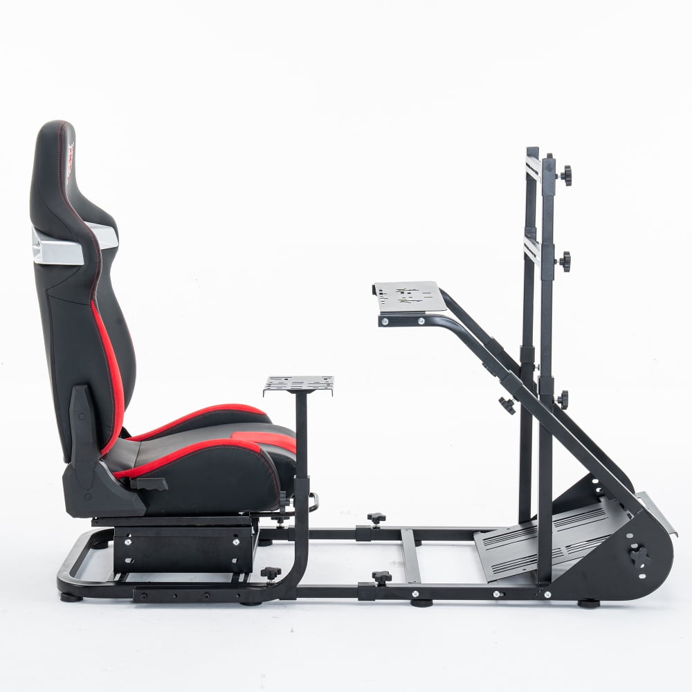 Enhanced and Stable Racing Wheel Cockpit for Fanatec, PXN, Thrustmaster, and Logitech Adjustable Driving Simulators, Excluding Handbrake, Pedals, and Monitor