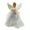 Silver, variant on Christmas Wing Standing Angel Doll Hanging Pendant for Xmas Tree Home Decoration