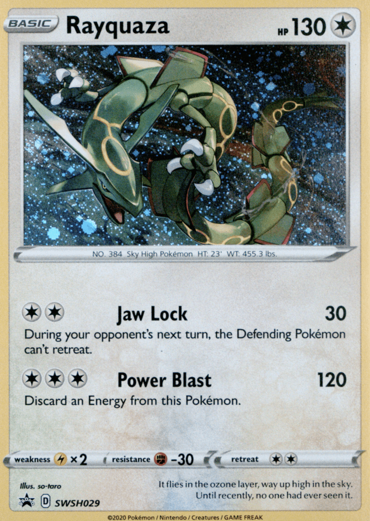 Pokemon Rayquaza SWSH029 Holo PSA 10 Gem Mint - Walmart.com