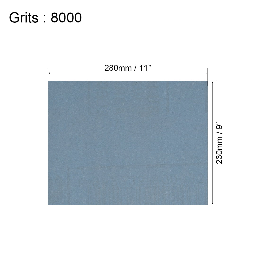 Unique Bargains 9" x 11" 8000 Grits Wet Dry Waterproof Sandpapers 10 Pack