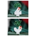thumbnail image 3 of Weloille New Green White Santa Claus Candle Red Hat Snowman Christmas Digital Candle, 3 of 3