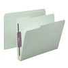 Smead SafeSHIELD Fastener Folders GY/GN 25 Per Box Letter (14934)