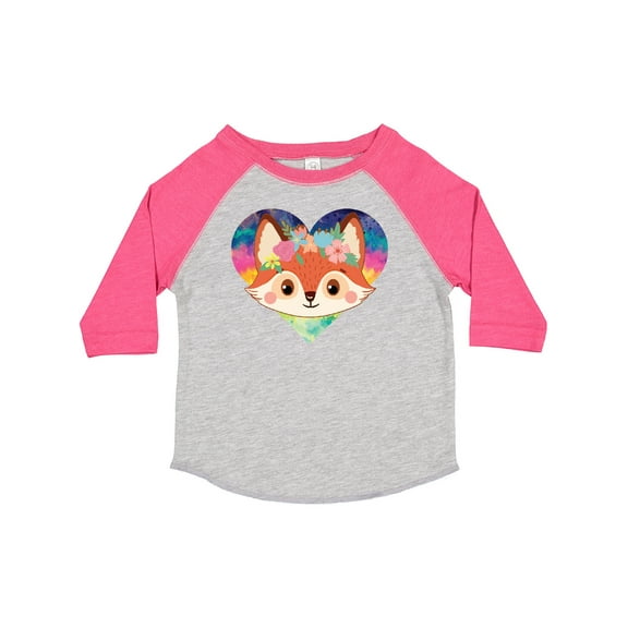Inktastic Fox Lover Heart Cute for Girls Girls Toddler T-Shirt