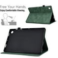 thumbnail image 3 of SaniMore for Samsung Galaxy Tab A8 10.5" 2022 SM-X200/X205 Case, PU Leather Case Soft TPU Back Auto Wake/Sleep Card Slots Pen Holder Kickstand Magnetic Full Protective Wallet Case, Green, 3 of 10