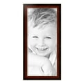 thumbnail image 2 of ArtToFrames 12" x 27" Matte Mahogany with Gold Accent Diploma Picture Frame, 12x27 inch Brown Wood Poster Frame (WOM-5109),  Pack, 2 of 7