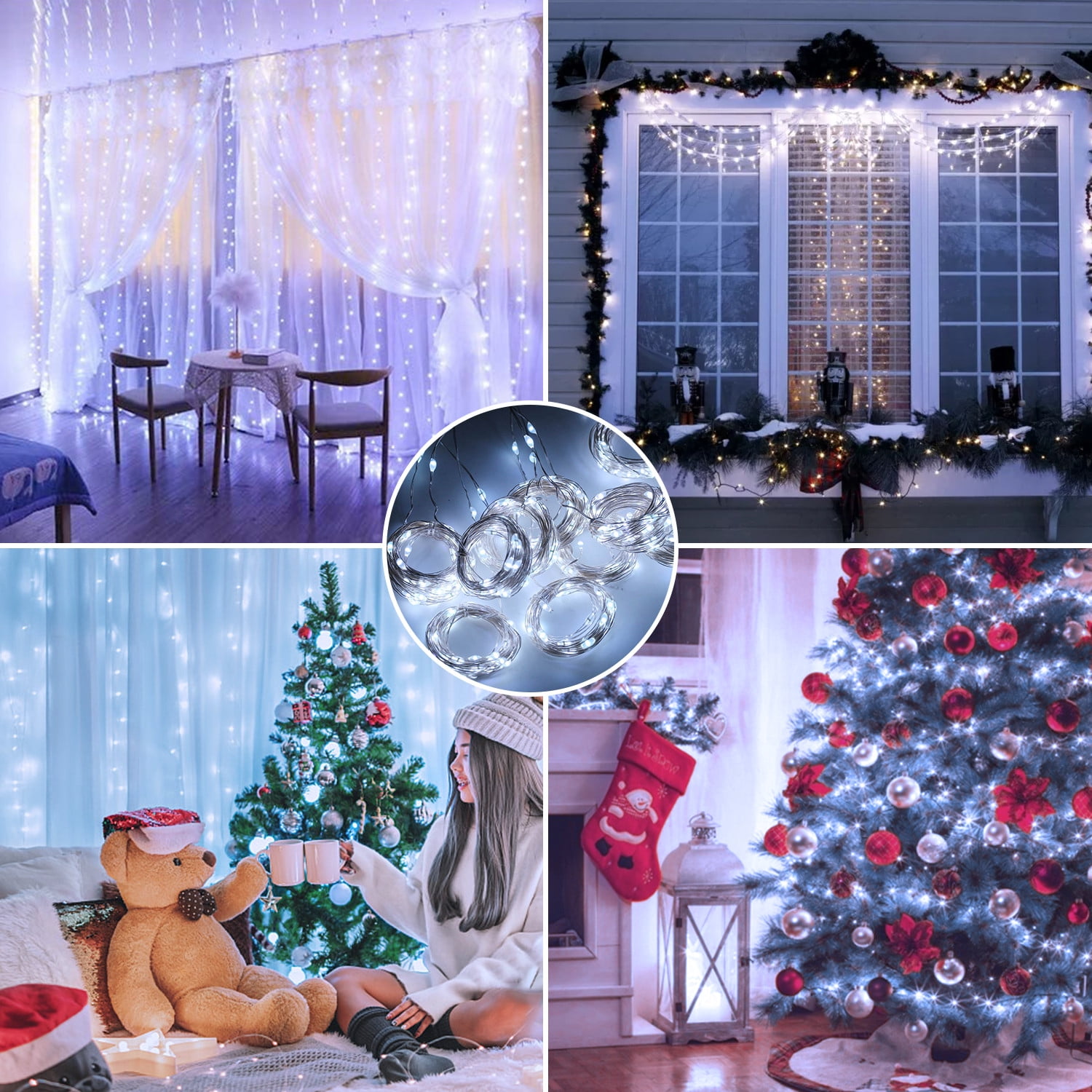 Innens 300led Curtain Lights With Remote Control Lights With Christmas