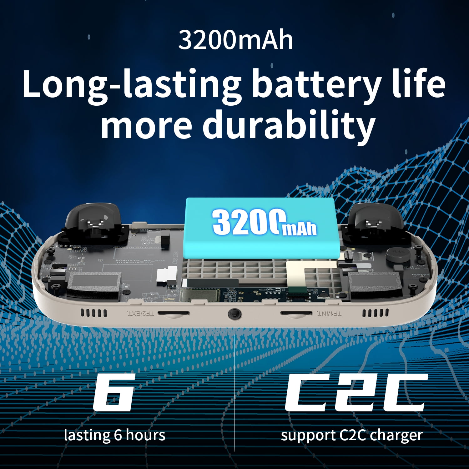 RG40XX H Handheld Game Consoles,4 inch IPS,Linux 64,WiFi Bluetooth HD and TV Output Gray