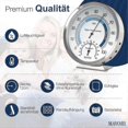 thumbnail image 2 of Stainless Steel Indoor Hygrometer Thermometer for Accurate Humidity and Temperature Monitoring, 2 of 5