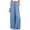 AQ17_Blue, variant on Women's Wide Leg Palazzo Pants High Waisted Flowy Lounge Trousers Cotton Linen Culottes with Pockets Army Green S