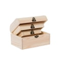 thumbnail image 1 of Creative DIY Graffiti Box 1 Set Unfinished Wooden Storage Case for Home Shop Use 18.5*13*10cm Arched Design Suitable for All Ages, 1 of 5