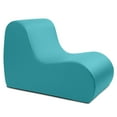thumbnail image 2 of Jaxx Midtown Large Classroom Soft Foam Chair - Premium Vinyl Cover, Turquoise, 2 of 6