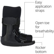 Ossur Formfit Walker Boot with Air - Medical Grade Immobilization for Strains, Sprains & Stable Fractures | Pneumatic Technology to Reduce Pain & Swelling | Breathable Material (Low Top, Small)