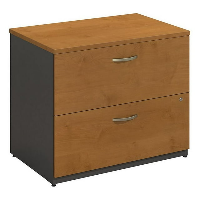 Series C 2 Drawer Lateral File Cabinet in Natural Cherry - Engineered Wood
