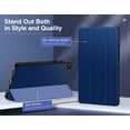 thumbnail image 3 of KOMI Case Fits Samsung Galaxy Tab A9 8.7-Inch 2023 (SM-X110/X115/X117), Ultra-Thin Trifold Smart Tablet Stand Cover TPU Shell Case Fits Samsung Galaxy Tab A9 8.7" 2023 Tablet, Navy Blue, 3 of 8