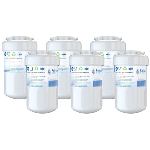 Replacement For Ge Gss25gmhes Refrigerator Water Filter By Refresh 6 Pack Walmart Com Walmart Com