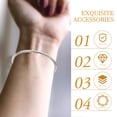 thumbnail image 4 of ColoMX 5 pulseras con dijes de cadena de serpiente, cadenas ajustables para pulsera de serpiente con cierre de langosta, 4 of 7